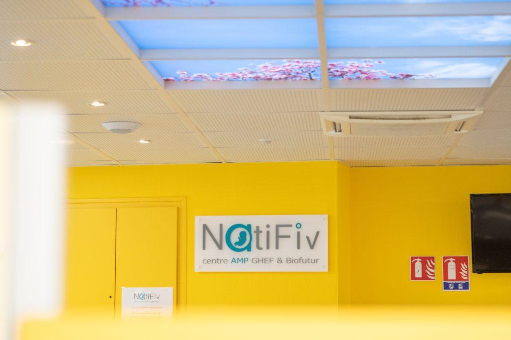 plafond décoratif du centre NatiFiv